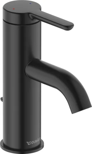 Duravit C.1 Einhebel-Waschtischmischer Schwarz Matt 121x40x155 mm - C11010001046 C11010001046