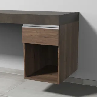 Sanipa Anbau-/Solitärschrank 2morrow (L2351) 510x350x520 Eiche-Tabak, L235150 L235150