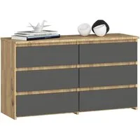 Raumhirsch Furniture Kommode Elegante Kommode 6 Schubladen - Zeitloser Stauraum - Anrichte, (viele Farbvarianten - Maße: 100 x 57 x 35 cm) - Hochwertig & stabil