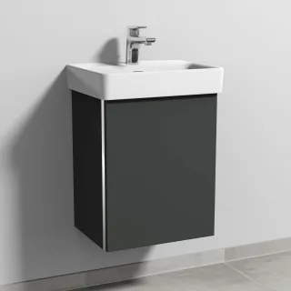 Sanipa 3way Waschtischunterbau zu Laufen Pro S Waschtisch mit 1 Tür, Graphit-Matt BP7841B