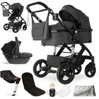 bergsteiger Kombi-Kinderwagen Nizza 3 in 1 Kinderwagen, Auto-Babyschale & Isofix Station optional