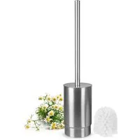 Sendez WC-Reinigungsbürste Edelstahl WC-Bürste Toilettenbürste Klobürste Bürste Bürstengarnitur, (WC-Bürste + Ersatzkopf+ Klobürstehalter)