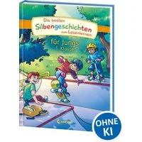 Die besten Silbengeschichten zum Lesenlernen für Jungs 1. Klasse / diverse, Erstlesebuch mit farbiger Silbentrennung für Grundschüler ab 6 Jahre