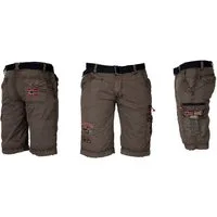 Geographical Norway Shorts Herren Cargo Shorts kurze Hose Short Bermuda knielang Parodi + Gürtel
