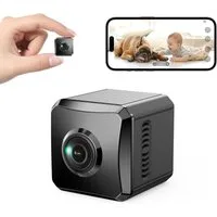 SpionProfi Überwachungskamera Mini Kamera Wlan Wifi 1080P Video Nachtsicht Haus Cam Vogelhaus (Außenbereich, Innenbereich, 1-tlg., Mini Live Überwachungskamera mit Nachtsicht & Bewegungsmelder)