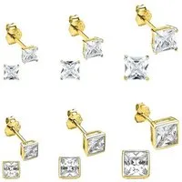 Bruno Banani Ohrstecker-Set Mulitpack Schmuck Geschenk Silber 925 Ohrschmuckset (Set, 12-tlg), mit Zirkonia (synth)