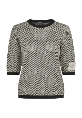Marc Aurel - Pullover in Netzstruktur light taupe - Gr. - 36