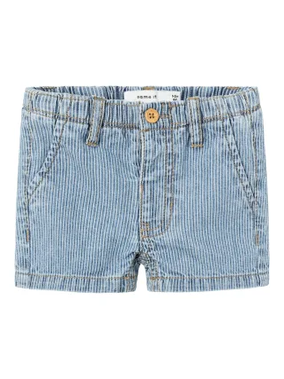 NAME IT - NBMRYAN STRIPE DNM L SHORTS 9435-IP H light blue denim - Gr. - 68