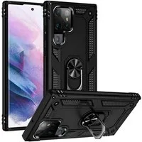 CoolGadget Handyhülle Armor Shield Case für Samsung Galaxy S23 Ultra 6,8 Zoll, Outdoor Cover Magnet Ringhalterung Handy Hülle für Samsung S23 Ultra