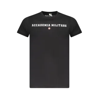Accademia Militare Schwarzes Baumwoll-T-Shirt für Herren