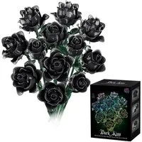 Esun Künstliche Blumen Bau-Set Blumen Pflanzen Strauß Spielbausteine 585St. Spielbausteine, (SET, 585 St., Komplettset), Geschenk für Erwachsene, Jungen ab 14+ Jahre