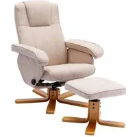 SVITA Relaxsessel CHARLES (Set, 2-St., Relaxsessel mit Hocker), 360° drehbar,mit Fußablage,Wippmechanismus,bequem gepolstert