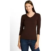 TOM TAILOR Langarmshirt Regular mit V-Ausschnitt