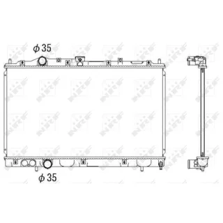 NRF Motork?hler gel?tet Mitsubishi Colt Lancer 1,3 53522