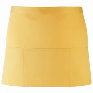 Premier Ladies/Womens Colours 3 Pocket Schürze (2er Pack) (Sonnenblume)