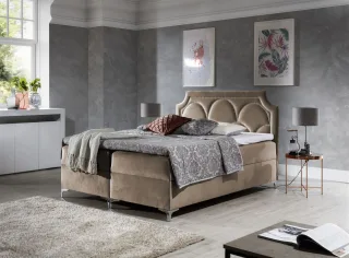 Boxspringbett Schlafzimmerbett TARIK 180x200cm in div. Farbvarianten