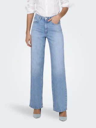 ONLY - ONLJUICY HW WIDE LEG REA141 DNM Light Blue Denim - Gr. - 34