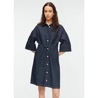 comma Minikleid Kleid Leichtes Denimkleid mit Knopfleiste