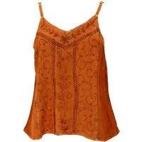 Guru-Shop T-Shirt Besticktes Top Boho chic, lockeres Sommertop -.. Festival, Ethno Style, alternative Bekleidung