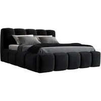 A&J MöbelLand GmbH Polsterbett SONIC-OM mit Bettkasten und Lattenrost (Bett mit Kopfteil. Lattenrost und Bettkasten .Viele Varianten zur Auswahl – wählen Sie Größe und Farbe!, TOP ANGEBOT), Länge: 220 cm Höhe Kopfteil: 100 cm