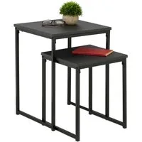 relaxdays Beistelltisch 2er Set (2er Set), A