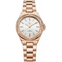 Toomoke Quarzuhr Luxus Uhr Damen, Multifunktionsuhr Armbanduhr, Wasserdicht Quarz Uhr, (Packung, Präzises Quarzwerk & 3ATM Wasserdichtigkeit für Alltag und Beruf), Kristallbesetzte Lünette für glamourösen Look