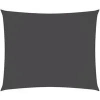 vidaXL Sonnensegel Sonnensegel Oxford-Gewebe Rechteckig 4x6 m Anthrazit, (1-tlg)