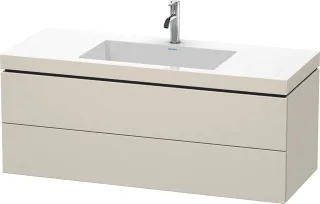 Duravit L-Cube c-bonded Set wandhängend Taupe Matt 1200x480x500 mm - LC6929O9191 LC6929O9191