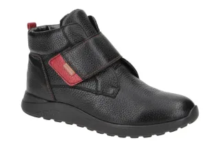 Waldl?ufer Damen Stiefeletten 778802 schwarz/rubin bequem mit recycelter Lauf...