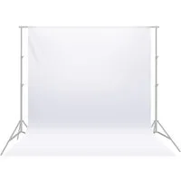 Neewer Hintergrundtuch BD-0609 1,8 x 2,8M Fotohintergrund, faltbarer Hintergrund, Weiß, Hintergrundbild für Fotografie, Video Fernsehen