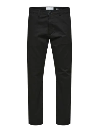 selected men - SLM175-SLIM NEW MILES FLEX PANT NOOS Black - Gr. - 32