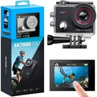 Akaso EK7000 Pro Action Cam (4K Ultra HD, WLAN 2.4 GHz, 4K 20MP WiFi Wasserdicht bis 40m,Touchscreen, EIS 2.0)