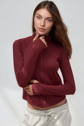 Figurbetontes Strick-Turtleneck Aktivoberteil