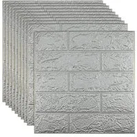 TUWENA 3D Wandpaneel 10/20 Stück 3D Wandpaneele Wandverkleidung Selbstklebend Tapeten, (10-tlg)