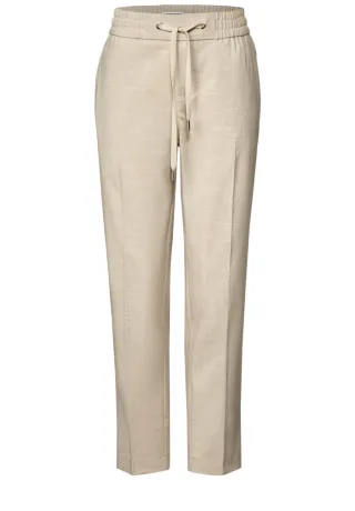 Street One - Melange-Look Hose beige - Gr. - 28