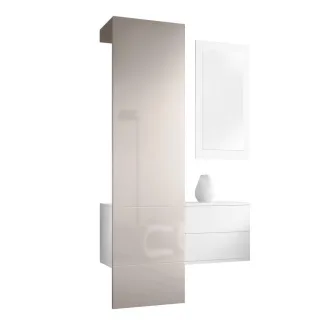 Vladon Garderobe, Sand, Holzwerkstoff, 105x193x35 cm, Garderobe, Garderoben-Sets & Serien, Garderoben-Sets