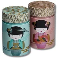 MediMuc Teedose 2er Set Little Geisha, (Dose, 2er Dosenset), Teedose, Gewürzdose, Dosen Set, Motivdose
