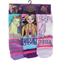 Unicorn Academy Socken Kindersocken Set 3 Paar atmungsaktiv (3-Paar)