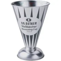 Dr. Oetker Küchenhelfer Messbecher Dr. Oetker - Messbecher Nostalgie 0,5 Liter Metall (4292) Retro