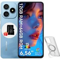 blackview WAVE 9C Android 15 AI Smartphone (6.56 Zoll, 64 GB Speicherplatz, 13 MP Kamera, 13MP, Android 15, fingerprint, OTG)