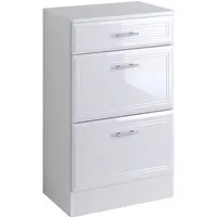 welltime Unterschrank Neapel Breite 50 cm, mit Hochglanzfronten und eleganter Fräsung