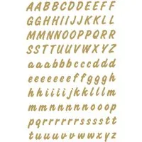 HERMA Etiketten Buchstaben 8mm A-Z selbstklebend wetterfest Folie gold VE=2 Blatt