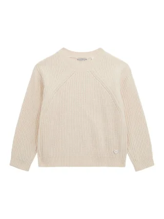Guess Kids - LS SWEATER CREAM WHITE - Gr. - 10
