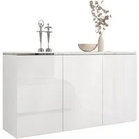 Lookway Kommode AURORA SILVER 3D mit Griffloses Öffnungssystem
