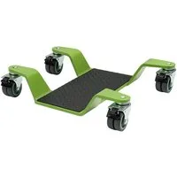 TRUTZHOLM Transportroller Rangierhilfe für Motorrad mit Hauptständer Tragkraft 450 kg, (1-St), 360° Lenkrollen, hohe Tragkraft 450 kg, extra-flaches Design