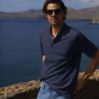 Supima Kurzarm-Polo für Herren, Classic Fit, Herren, size: regular, Grün, Baumwolle, by Lands' End