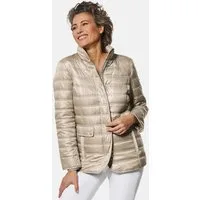 GOLDNER Steppjacke Kurzgröße: Leichte Steppjacke mit Kapuze, 71cm Unifarbenes Design mit verdecktem Verschluss und Stehkragen