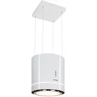 Klarstein Deckenhaube Tron Ambience Tron Ambience, Ambience Inselabzugshaube 38cm Umluft 540m³/h LED weiß