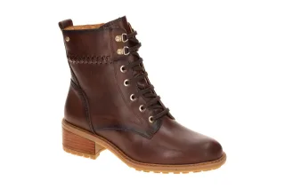 Pikolinos W0D-8672 caoba Damen Stiefeletten Medina braun Echtleder Lace Up Boots