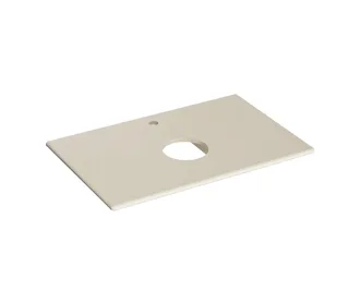 VitrA New Metropole Konsolenplatte 80 x 50 cm zu Aufsatzschale rund Sandbeige Matt,7546B422-1826 7546B422-1826
